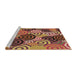 Sideview of Machine Washable Transitional Bronze Brown Rug, wshpat145brn