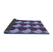 Thickness of Patterned Purple Rug, pat1450blu