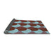 Thickness of Patterned Blue Rug, pat1450lblu