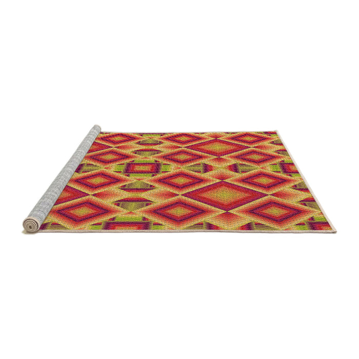 Sideview of Machine Washable Transitional Red Rug, wshpat1451org