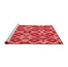 Sideview of Machine Washable Transitional Red Rug, wshpat1451rd