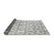 Thickness of Patterned Gunmetal Gray Rug, pat1452gry