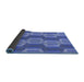 Thickness of Patterned Sky Blue Rug, pat1453blu