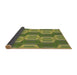 Thickness of Patterned Fern Green Rug, pat1453brn