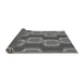 Thickness of Patterned Gunmetal Gray Rug, pat1453gry