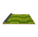 Thickness of Patterned Pistachio Green Rug, pat1453yw