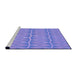 Sideview of Machine Washable Transitional Purple Mimosa Purple Rug, wshpat1457pur