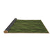 Thickness of Patterned Army Green Rug, pat1458brn