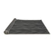 Thickness of Patterned Dark Gray Black Rug, pat1458gry