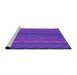 Sideview of Machine Washable Transitional Purple Rug, wshpat1459pur