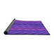 Thickness of Patterned Purple Rug, pat1459pur