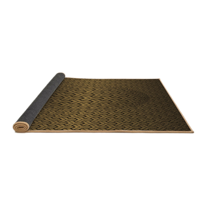 Thickness of Patterned Midnight Gray Rug, pat1460brn
