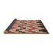 Thickness of Patterned Brown Sugar Brown Rug, pat1462brn