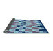 Thickness of Patterned Sky Blue Rug, pat1462lblu