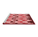 Sideview of Machine Washable Transitional Light Coral Pink Rug, wshpat1462rd