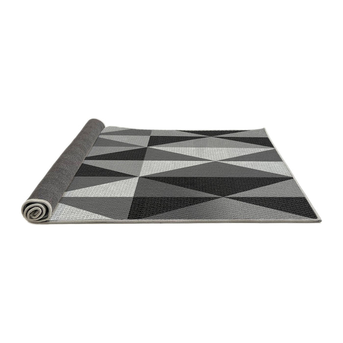 Thickness of Patterned Dark Gray Rug, pat1463gry