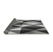 Thickness of Patterned Dark Gray Rug, pat1463gry