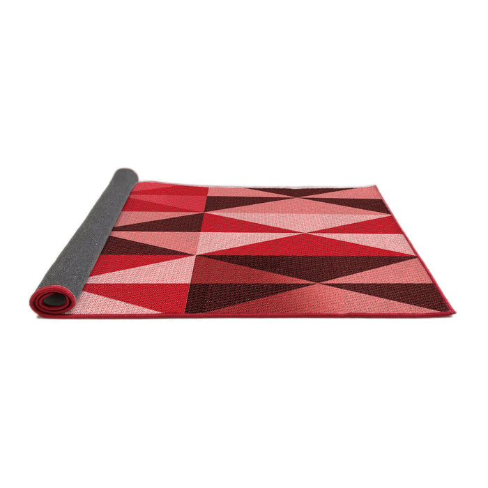Thickness of Patterned Red Rug, pat1463rd
