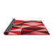 Thickness of Patterned Red Rug, pat1463rd