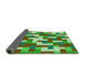 Thickness of Patterned Green Rug, pat1464grn