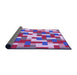 Thickness of Patterned Bright Lilac Purple Rug, pat1464pur