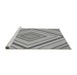 Sideview of Machine Washable Transitional Platinum Gray Rug, wshpat1465gry