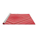 Sideview of Machine Washable Transitional Red Rug, wshpat1465rd