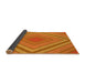 Thickness of Patterned Orange Red Orange Rug, pat1465yw