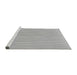 Sideview of Machine Washable Transitional Gray Rug, wshpat1466gry