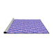 Sideview of Machine Washable Transitional Mauve Purple Rug, wshpat1468pur