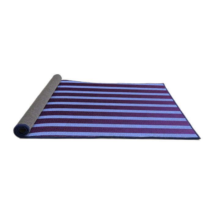 Thickness of Patterned Dark Purple Rug, pat1469pur