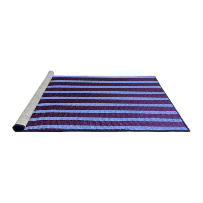 Sideview of Machine Washable Transitional Dark Purple Rug, wshpat1469pur