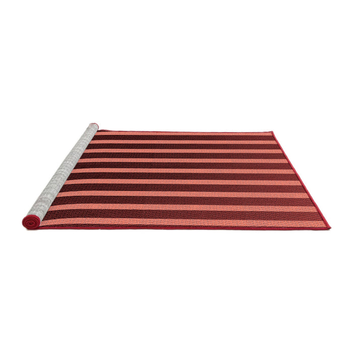 Sideview of Machine Washable Transitional Maroon Red Rug, wshpat1469rd