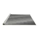 Sideview of Machine Washable Transitional Ash Gray Rug, wshpat147gry