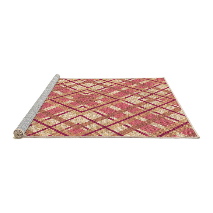 Sideview of Machine Washable Transitional Sandy Brown Rug, wshpat1470org