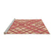 Sideview of Machine Washable Transitional Sandy Brown Rug, wshpat1470org