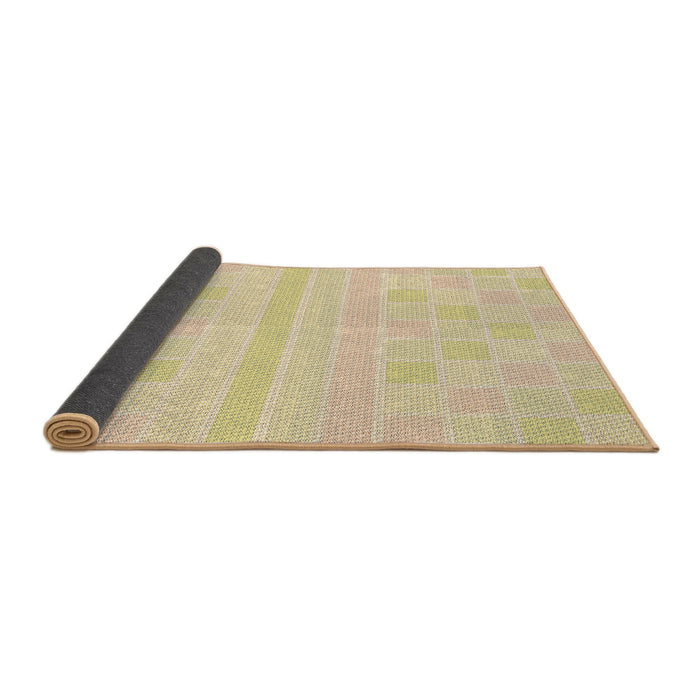 Thickness of Patterned Khaki Gold Rug, pat1472brn