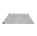 Sideview of Machine Washable Transitional Cloud Gray Rug, wshpat1472gry