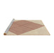 Sideview of Machine Washable Transitional Wheat Beige Rug, wshpat1473brn