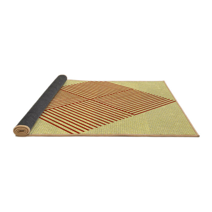 Thickness of Patterned Sun Yellow Rug, pat1473yw