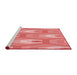 Sideview of Machine Washable Transitional Light Coral Pink Rug, wshpat1474rd