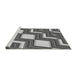 Sideview of Machine Washable Transitional Cloud Gray Rug, wshpat1476gry