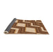 Thickness of Patterned Saddle Brown Rug, pat1476org