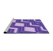 Sideview of Machine Washable Transitional Amethyst Purple Rug, wshpat1476pur