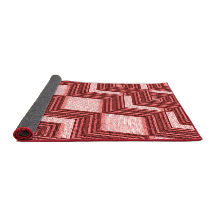 Thickness of Patterned Red Rug, pat1476rd
