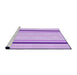 Sideview of Machine Washable Transitional Purple Rug, wshpat1477pur