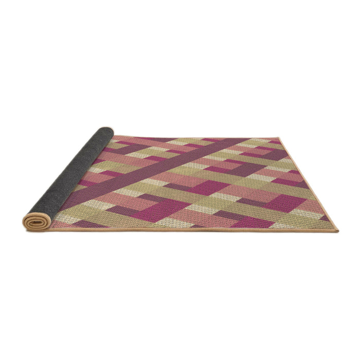 Thickness of Patterned Pink Rug, pat1478brn