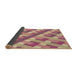 Thickness of Patterned Pink Rug, pat1478brn