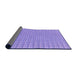 Thickness of Patterned Mauve Purple Rug, pat1479pur