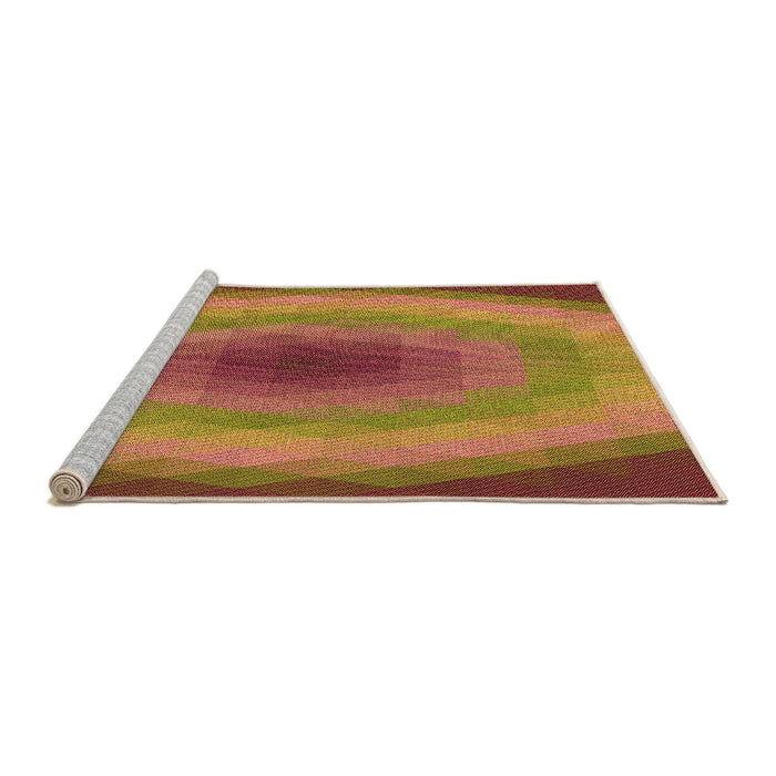 Sideview of Machine Washable Transitional Red Rug, wshpat148org